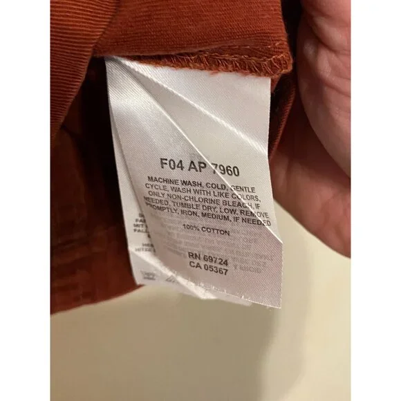 Women's Columbia Sportswear Rust Colored Button Up Trucker Jacket Size PL Large - Picture 3 of 4